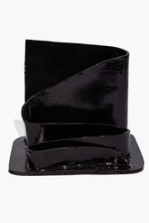 WAVY STATIONARY HOLDER | BLACK GLAZE